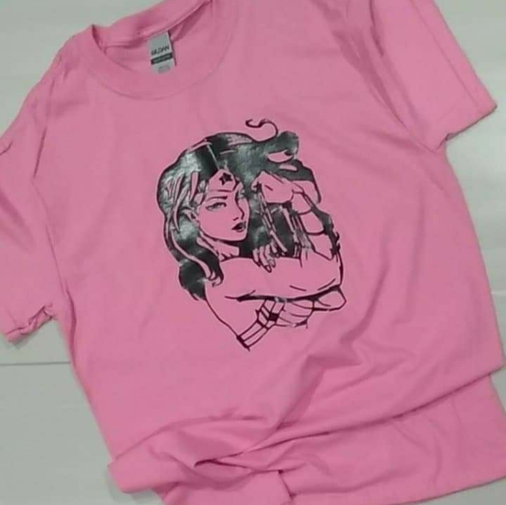 Pink wonder woman shirts - Picture 1 of 1